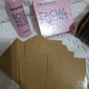 Frownies Pink Rose Water Hydrator and Facial Patches Set